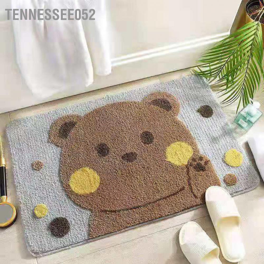 Thảm dậm chân lông mềm đa năng cao cấp công xù thấm nước chống trơn trượt dễ thương cho bồn tắm / phòng