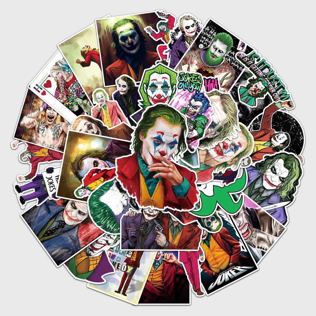 100 sticker chủ đề Joker chống nước 003