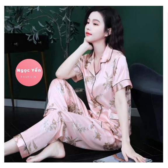 Pyjama lụa quảng châu cao cấp xinh xịn mịn | BigBuy360 - bigbuy360.vn
