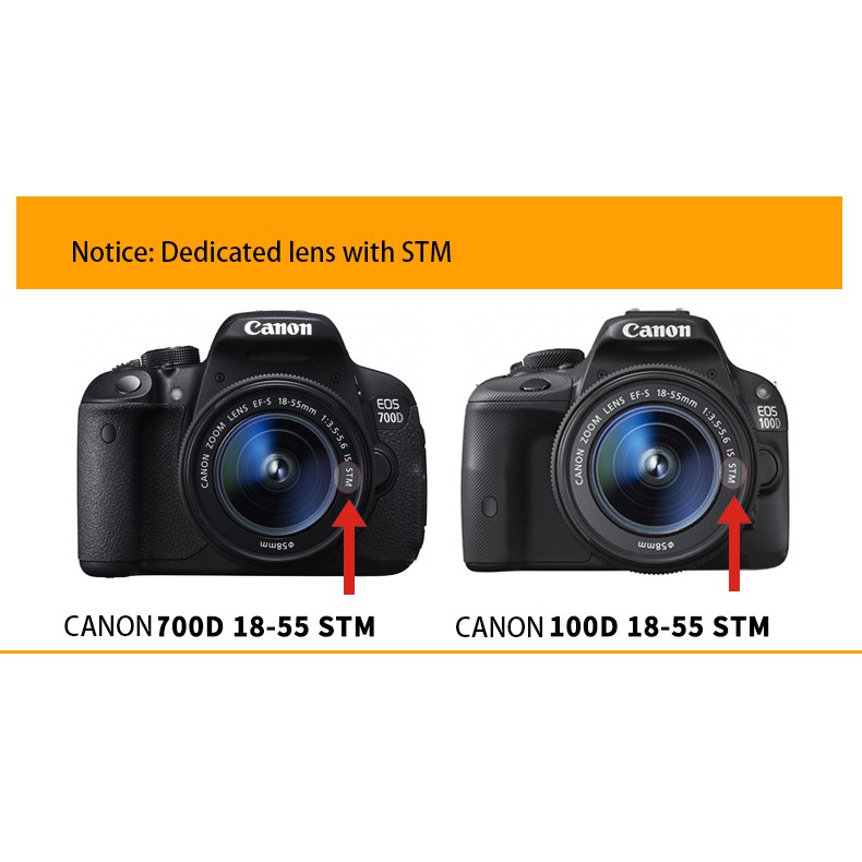 Loa Che Nắng BIZOE ew-63c Cho Máy Ảnh Canon 18-55 STM EOS 700d 750d 760d 800D 100D 200D SLR 58mm
