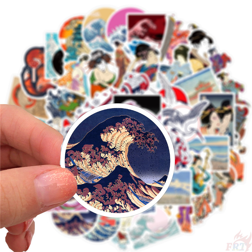 ❉ Ukiyoe - The Great Wave off Kanagawa Series 01 Stickers ❉ 50Pcs/Set Waterproof DIY Fashion Doodle Decals Stickers