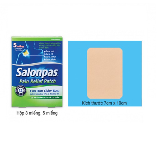 Cao dán Salonpas màu da - Salonpas Pain Relief Patch