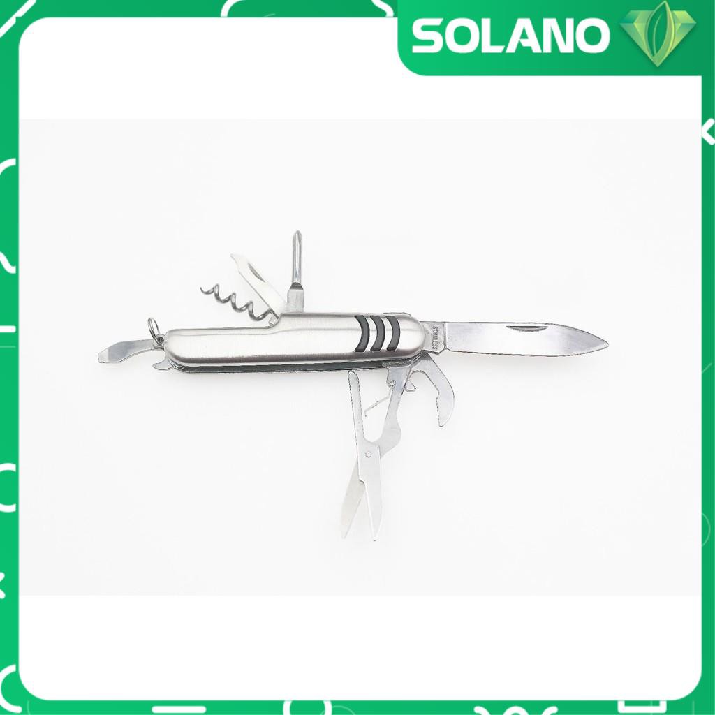 Dao đa năng SOLANO dụng cụ đa năng gia đình 11 món dao, kéo, vít, dũa,... sửa chữa tiện dụng HG-001297