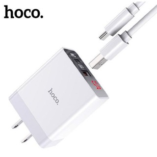 Cốc Sạc nhanh Hoco DC28 2 USB (1 Cổng USB C PD 18W 1 cổng USB QC3.0)