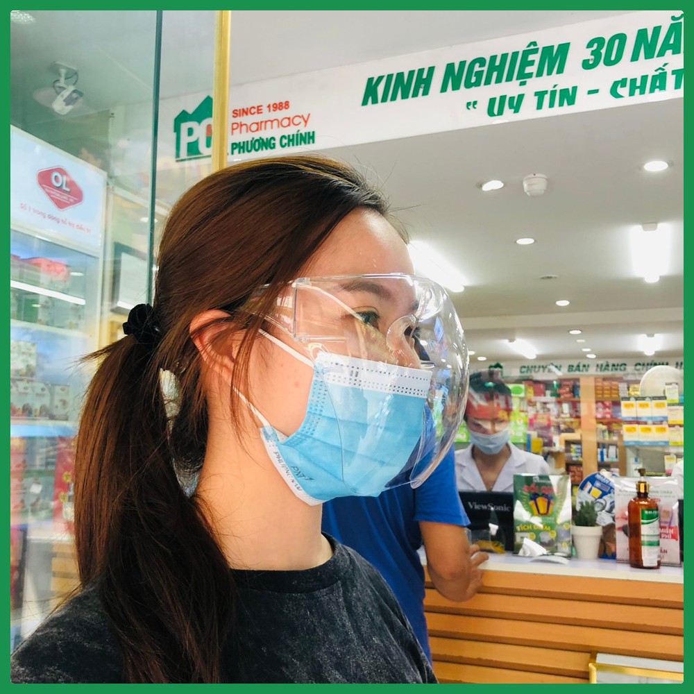 Mắt Kính Bảo Hộ FACE SHIELD Chống Giọt Bắn, Chống Bụi Bảo Vệ Khuôn Mặt Và Mắt Toàn Diện