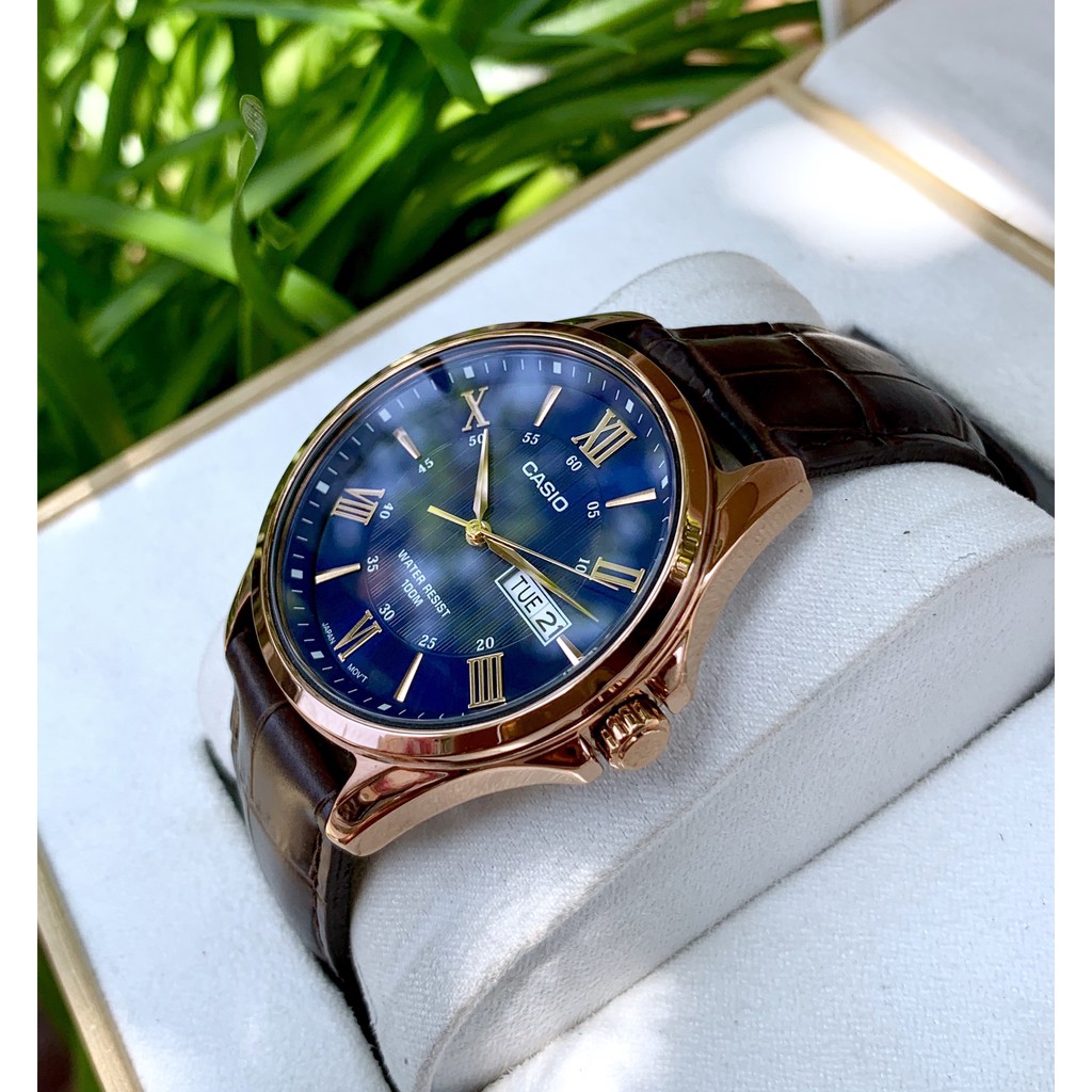 Đồng Hồ Nam Casio Dây da 🍁FREESHIP🍁 Giảm 50k Khi Nhập Mã [CASIONAM] Đồng Hồ Casio Chính Hãng