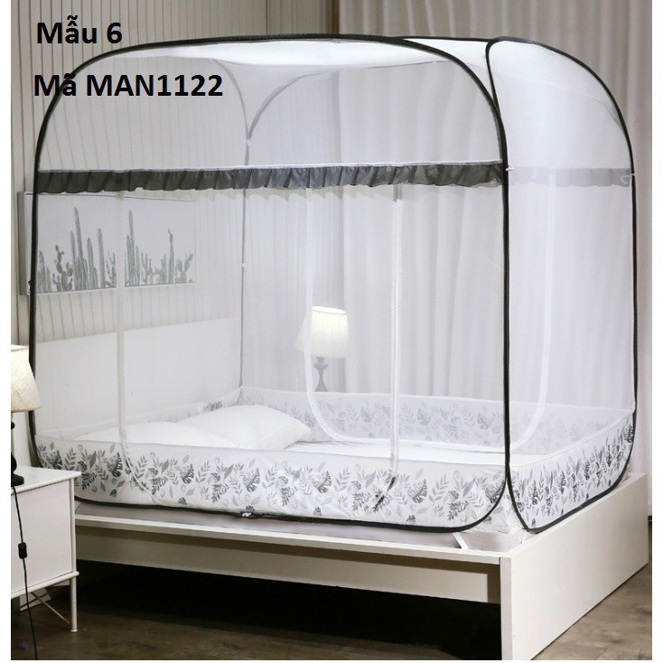 MAN1122 -Mùng, màn chụp chống muỗi đỉnh vuông tự bung 3 cửa - Thời Trang Dương