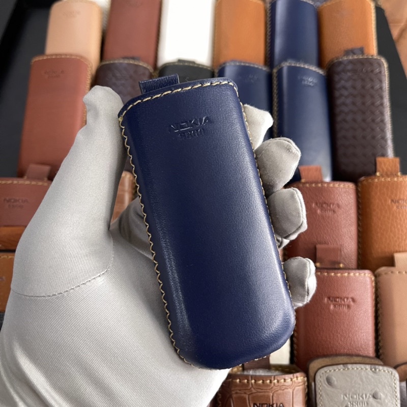 Bao da Nokia 8800 dây rút da thật 100%