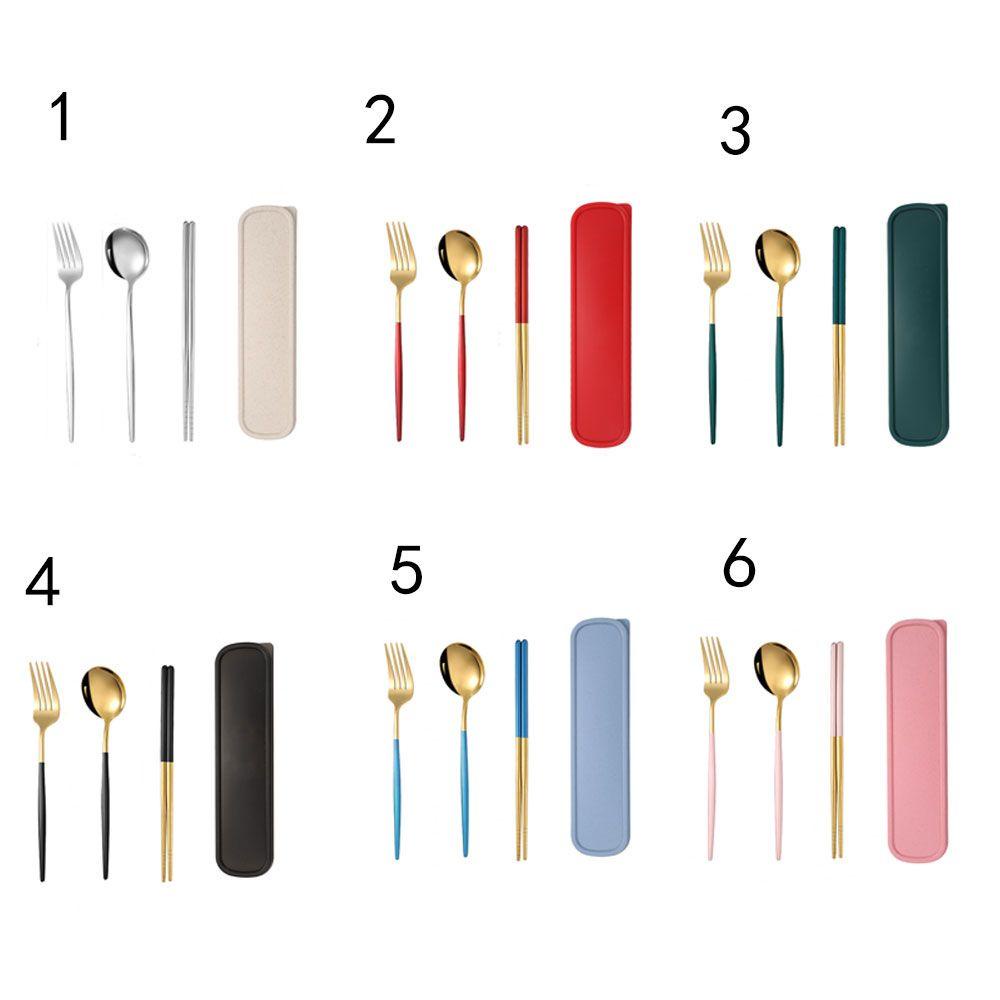 Bộ Dụng Cụ Ăn Uống 1 Món Thiết Kế Nhiều Màu Dễ Sử Dụng