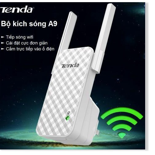 🌸Thiết bị kích sóng, Bộ khuếch đại sóng wifi Tenda A9 Pro🌸 kích sóng cực mạnh ⭐ Freeship🌸 Bảo hành 1 đổi 1