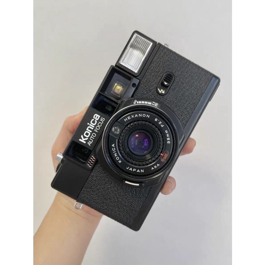 Máy ảnh phim Konica C35 EF3, EFJ, C35 AF có đèn flash phong cách retro