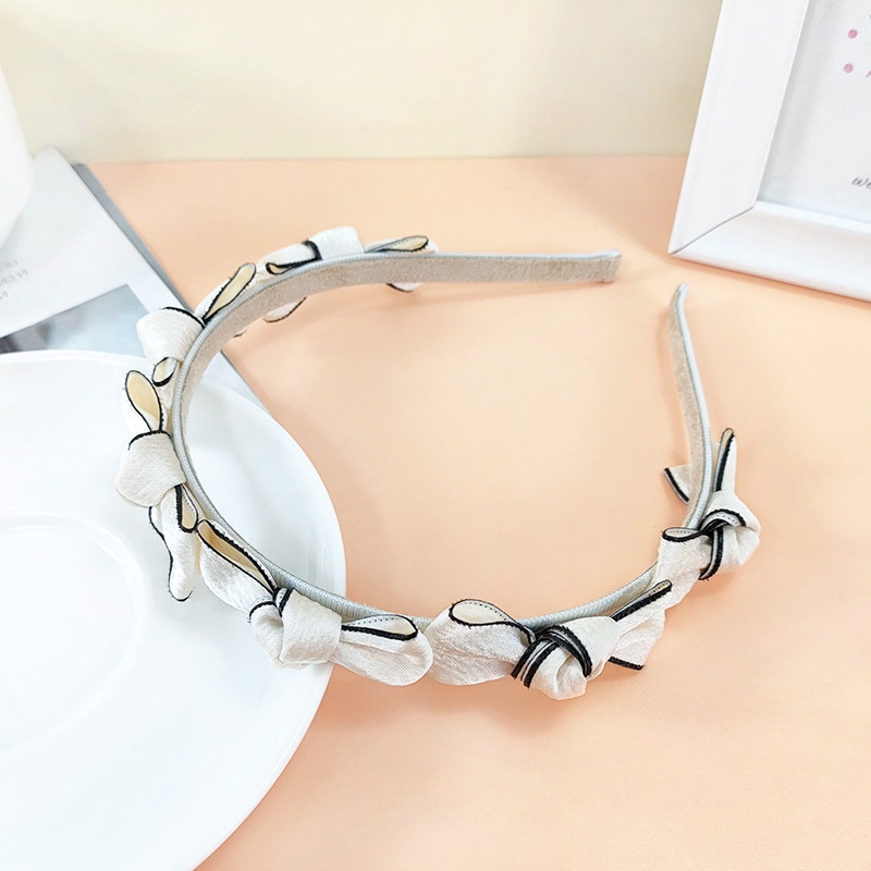 Băng Đô Cài Tóc Bản Nhỏ Đính Nơ Phong Cách Hàn Quốc Dễ Thương Thời Trang Cao Cấp Cho Nữ