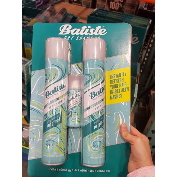 DẦU GỘI KHÔ BATISTE 400ml HÀNG XÁCH TAY TỪ MỸ