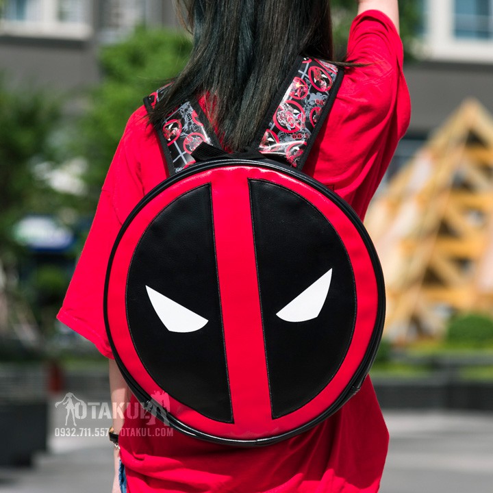 Balo Thời Trang Deadpool - Dáng Tròn Xinh Xắn Dành Cho Nam Và Nữ