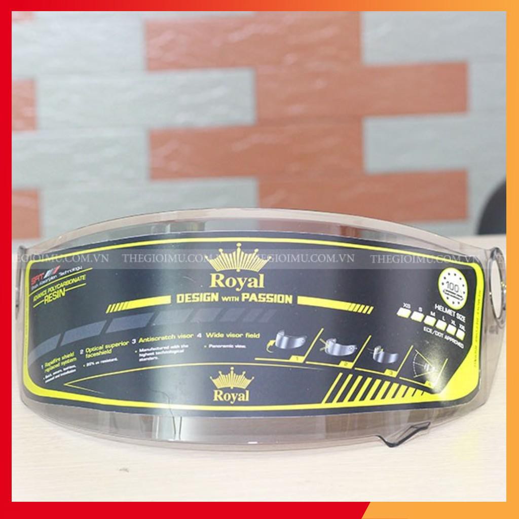 Kính mũ royal M136 - Màu khói  - Kính dành cho mũ Royal M136, AGU M136, ASIA MT136 RVĐ