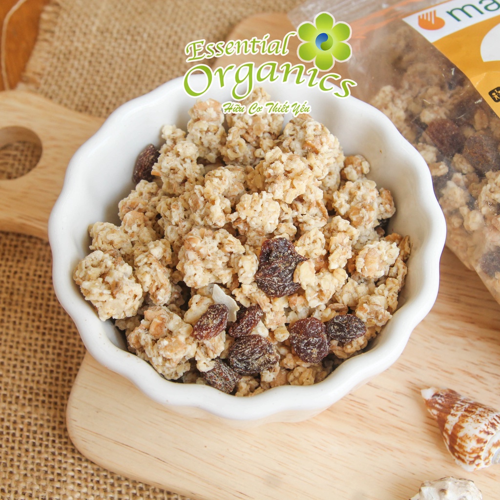 [Ngũ cốc ăn sáng cho Mẹ và Bé] Ngũ cốc giòn trái cây hữu cơ Muesli Crunchy Markal 375g date 1/9/2023