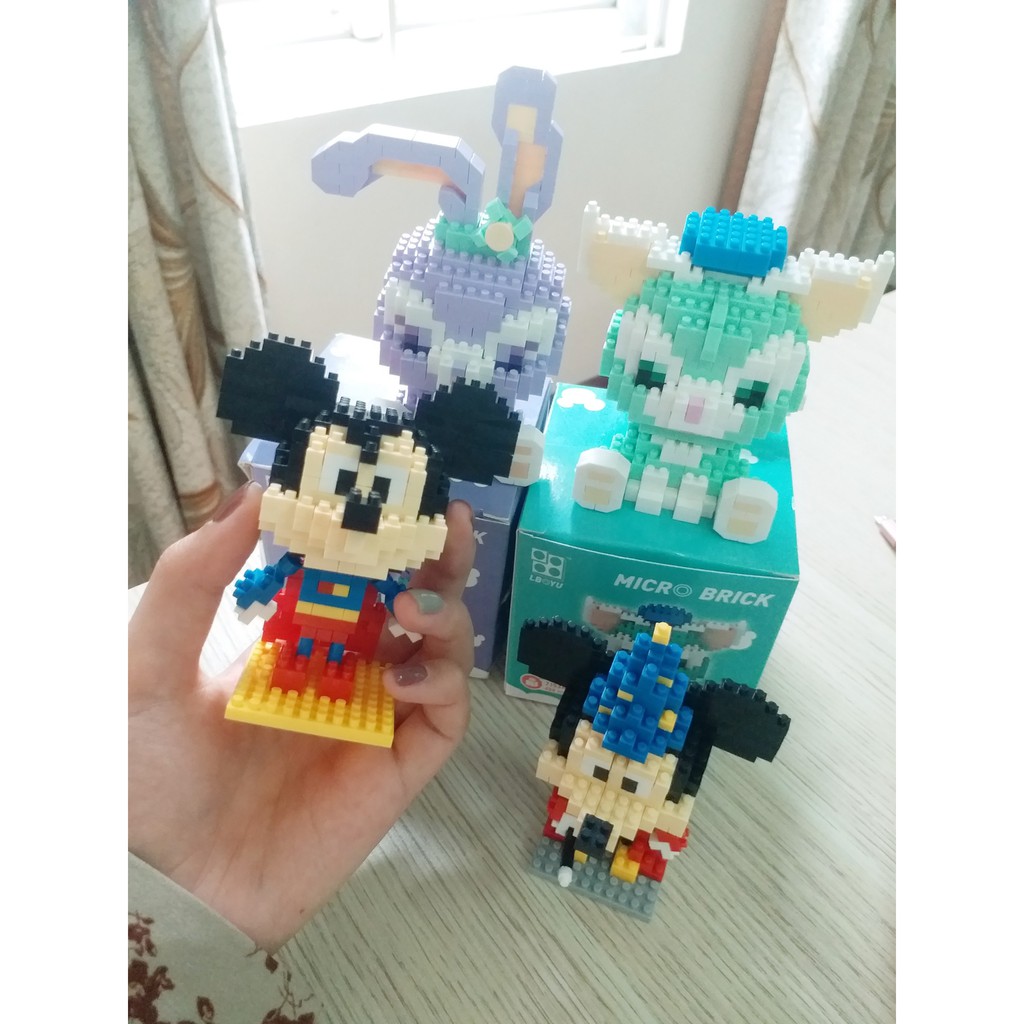 [CÓ SẴN] BỘ LẮP RÁP LEGO 3D MICKEY MOUSE THÔNG MINH SÁNG TẠO