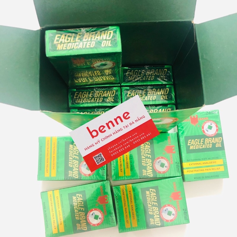 Dầu gió xanh Eagle Brand nhập Mỹ - Medicated Oil