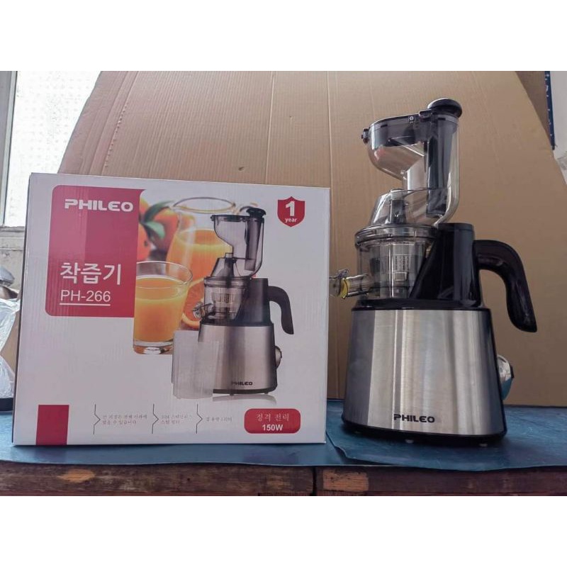 Máy ép chậm PhiLeo thương hiệu Hàn Quốc, ép kiệt rau và quả