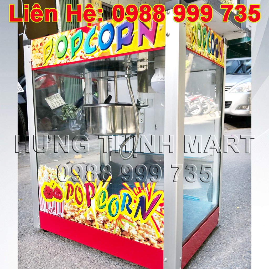 Nồi nổ bắp rang bơ điện tủ kính POPCORN-2021