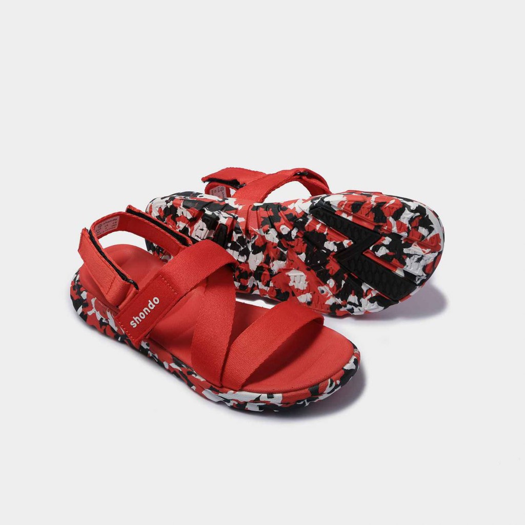 Giày Sandals SHONDO F6 Sport Đỏ Camo - F6S506