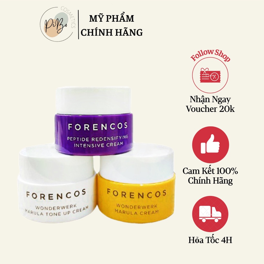 Kem Dưỡng Trắng Sáng Da Ngăn Ngừa Lão Hóa FORENCOS - Mini 10ml