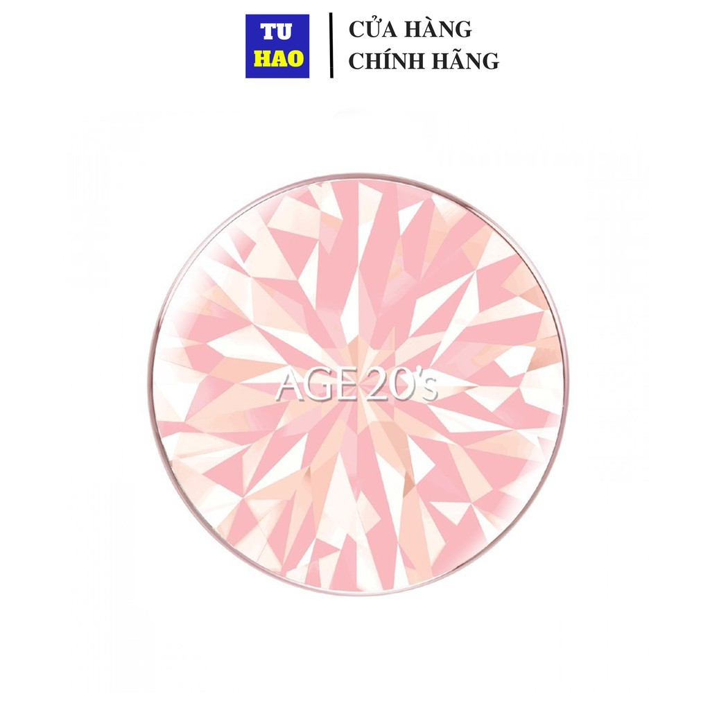 Phấn Nền Kim Cương Age20's Essence Cover Pact Diamond Pink SPF 50+PA +++ 12.5g - Từ Hảo