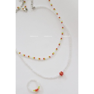 Set vòng cổ cườm dâu 🍓