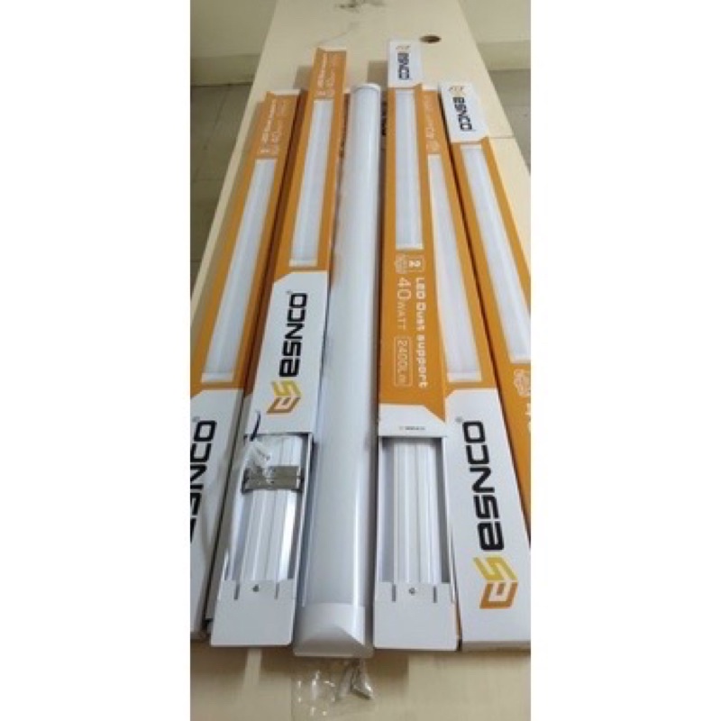 Bóng Đèn Led Mica Bán Nguyệt dài 1m2 40W thân nhôm bảo hành 12 tháng