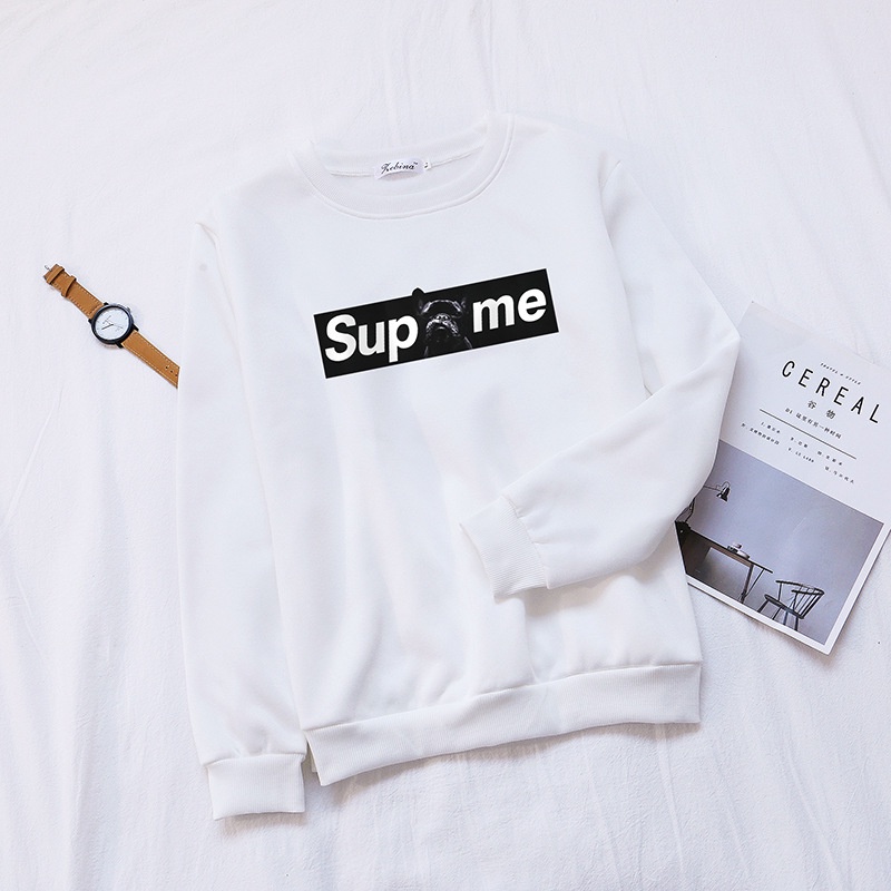 Áo sweatshirt IELGY tay dài in chữ thời trang hàn quốc cho nữ