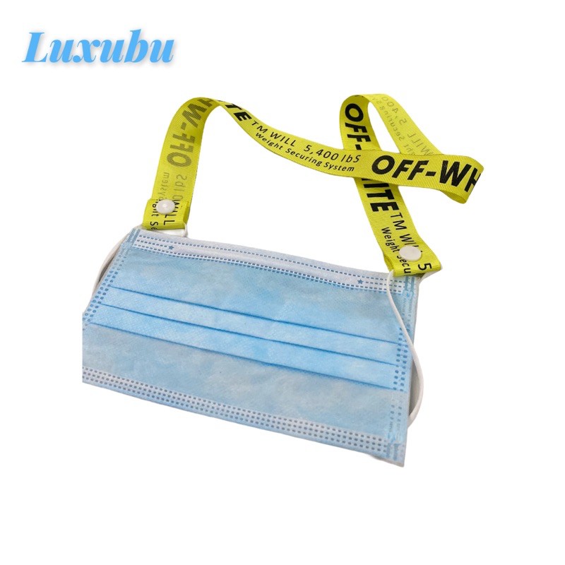 //Luxubu// Dây đeo khẩu trang nút nhựa bấm fashion / Mask strap chống thất lạc bảng lớn