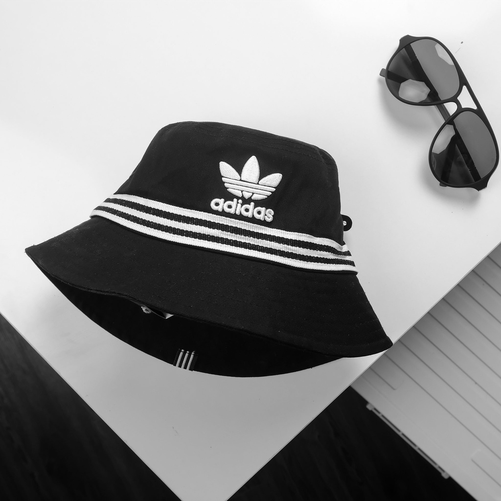 Nón bucket, nón vành thời trang unisex họa tiết họa tiết phối sọc nhà das, lên ảnh bao đẹp 9598