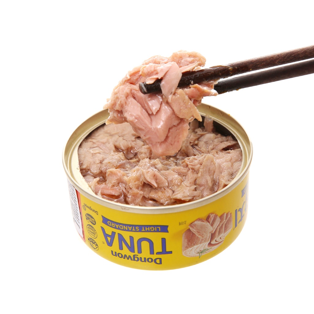 Cá Ngừ Trắng Ngâm Dầu Dongwon Lon 100g - Theo Công Nghệ Hàn Quốc