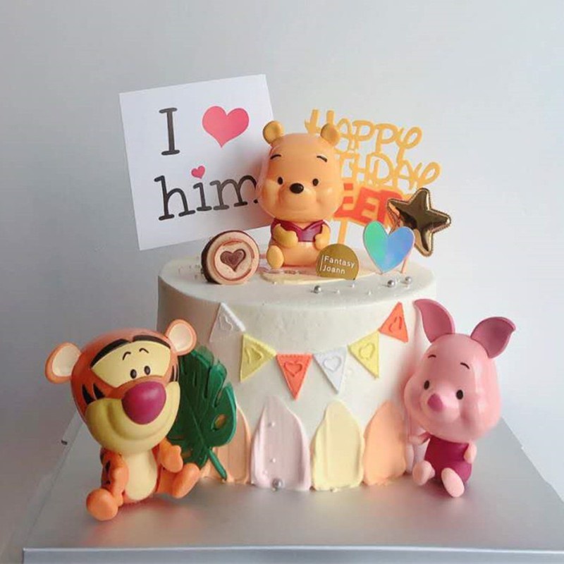 Phụ Kiện Trang Trí Bánh Kem Hình Hoạt Hình Dễ Thương