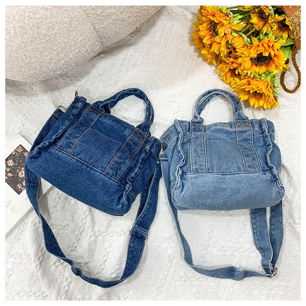 MIHAN1 Women Crossbody Bag South Korea Summer Version Denim Bag Japanese Style Single Shoulder Casual Chic Ladies Handbag/Multicolor