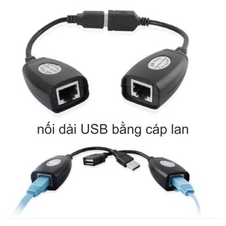 Bộ nối dài cáp usb 50m bằng dây lan