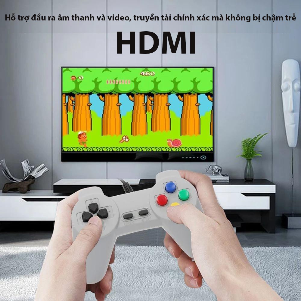 Máy chơi game cầm tay 4 nút cổng HDMI , Máy chơi game 2 người 4 nút 628 trò chơi không lặp trò cổ điển