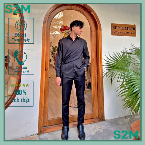 Áo Sơ Mi Nam Thiết Kế,, From Rộng Style Hàn Quốc