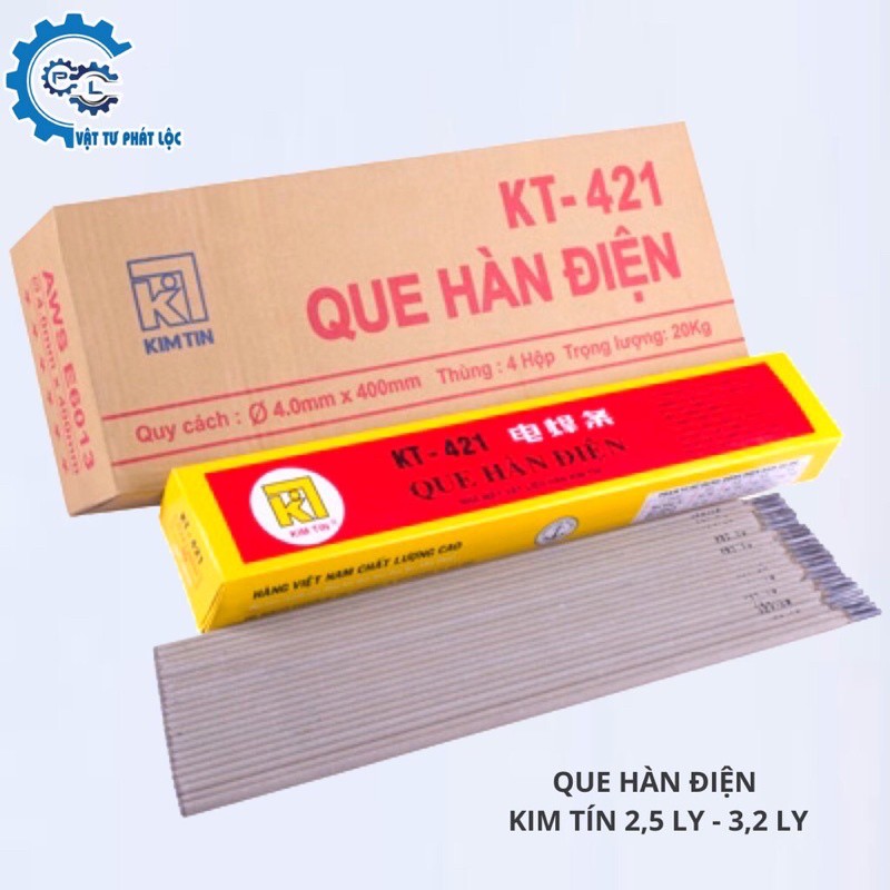 Que hàn điện Kim tín 2,5 ly và 3.2 ly