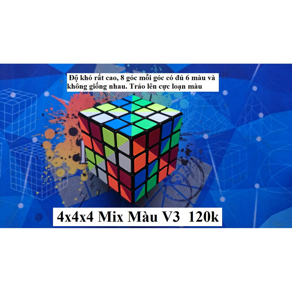 Long Sheng Rubik 4x4x4 Mix Màu V3