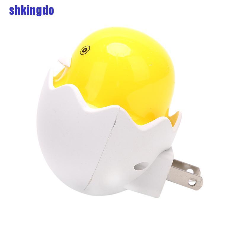 Đèn ngủ mini hình chú vịt vàng đáng yêu có phích cắm US tiện dụng