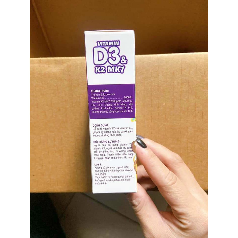 Vitamin D3 & K2 Mk7 giúp hấp thụ canxi hiệu quả, giúp xương và răng chắc khỏe | BigBuy360 - bigbuy360.vn