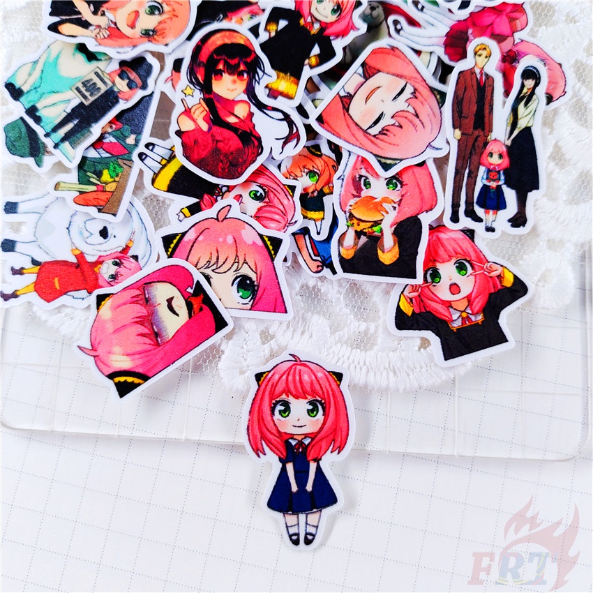 ★★★ Sticker Dán Trang Trí Nhật Ký Mini SPY×FAMILY Q-1 Anya ★★★ Bộ 60 Sticker Dán Trang Trí Album Thời Trang