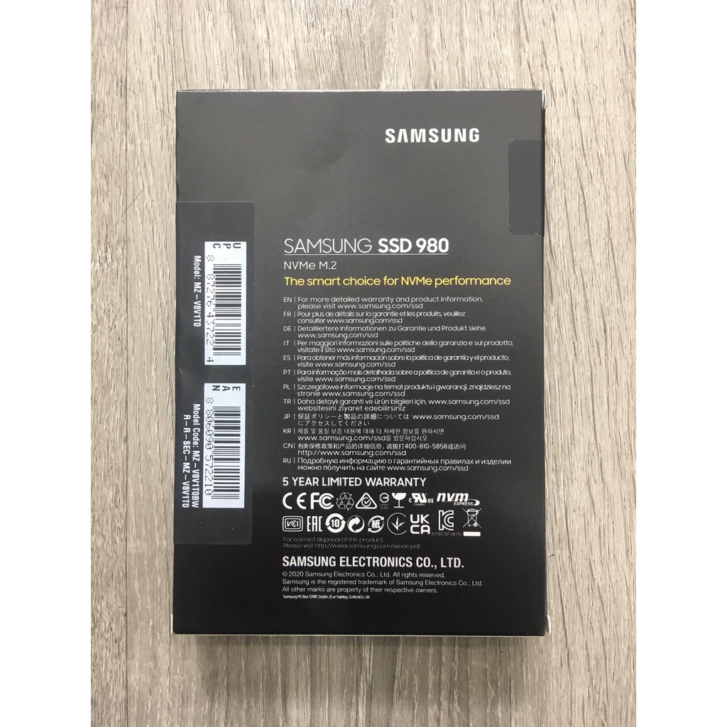 Ổ Cứng SSD SAMSUNG M2 NVME 980 1TB V-NAND M.2 2280 New Nguyên Sael | BigBuy360 - bigbuy360.vn