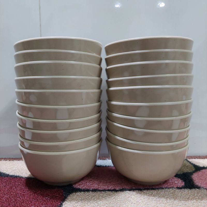 Chén Cơm Mầu Nâu - Chén Nhựa Melamine