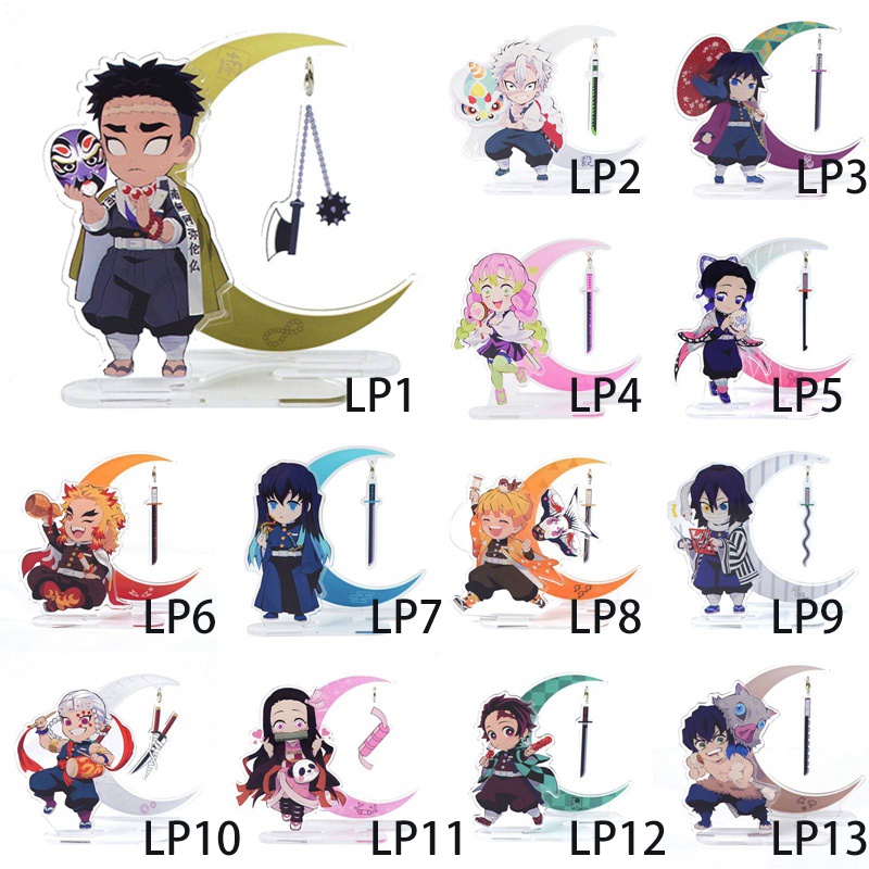 Mô Hình Nhân Vật Kimetsu No Yaiba Có Giá Đỡ Bằng Acrylic Để Bàn Trang Trí