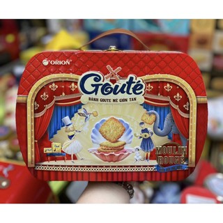 bánh quy mè giòn goute hộp thiếc có nhạc 432gam