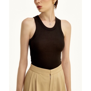 Áo thun Tanktop cổ tròn màu đen - DEVONS STUDIO