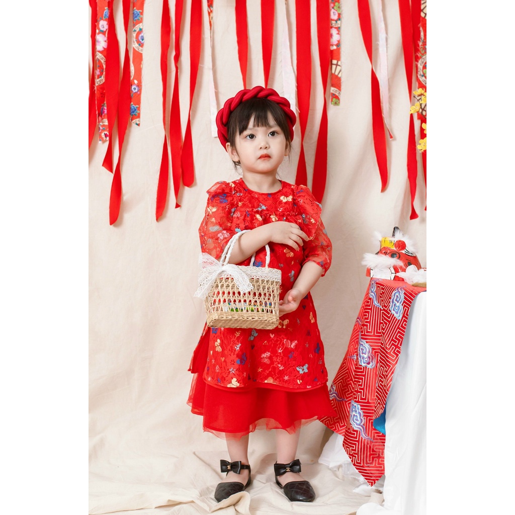 ÁO DÀI HỒNG ĐIỆP
