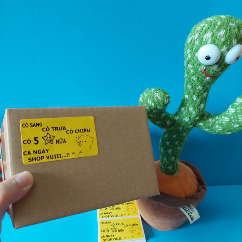 ⚡ Combo 100 Tem Dán Review 5 Sao Nhắn Gửi Thông Điệp Đáng Yêu Kích Thước 7x4cm